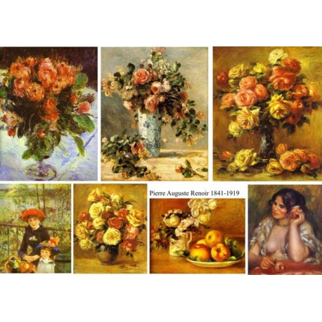 Рисовая карта для декупажа «Пьер Огюст Ренуар», 29.7 x 21 см, 20 г/м², ITD Collection