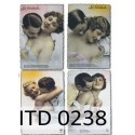 Рисовая карта для декупажа «Влюблённые», 29.7 x 21 см, 20 г/м², ITD Collection