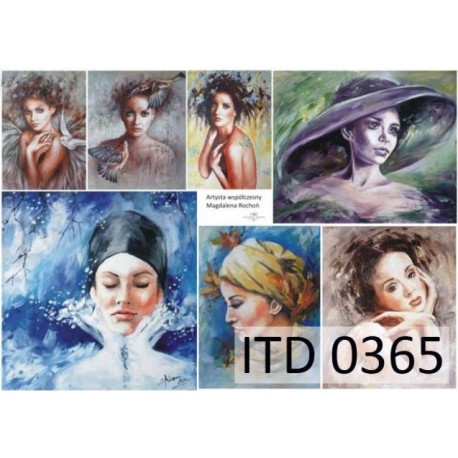 Рисовая карта для декупажа «Magdalena Rochoń», 29.7 x 21 см, 20 г/м², ITD Collection