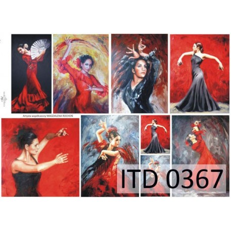 Рисовая карта для декупажа «Magdalena Rochoń», 29.7 x 21 см, 20 г/м², ITD Collection