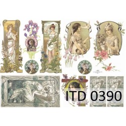 Рисовая карта для декупажа «Модерн», 29.7 x 21 см, 20 г/м², ITD Collection