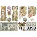Рисовая карта для декупажа «Модерн», 29.7 x 21 см, 20 г/м², ITD Collection