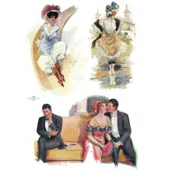 Рисовая карта для декупажа «Вечеринка», 29.7 x 21 см, 20 г/м², ITD Collection