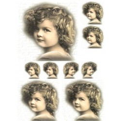 Рисовая карта для декупажа «Детское ретро фото», 29.7 x 21 см, 20 г/м², ITD Collection