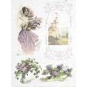 Рисовая карта для декупажа «Букеты сирени», 29.7 x 21 см, 20 г/м², ITD Collection