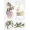 Рисовая карта для декупажа «Букеты сирени», 29.7 x 21 см, 20 г/м², ITD Collection