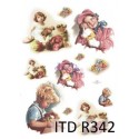 Рисовая карта для декупажа «Дети и игрушки», 29.7 x 21 см, 20 г/м², ITD Collection