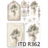 Рисовая карта для декупажа «Женщина с цветами», 29.7 x 21 см, 20 г/м², ITD Collection