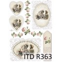 Рисовая карта для декупажа «Три подруги», 29.7 x 21 см, 20 г/м², ITD Collection