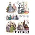 Рисовая карта для декупажа «Светские дамы», 29.7 x 21 см, 20 г/м², ITD Collection