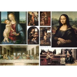 Рисовая карта для декупажа «Leonardo di ser Piero da Vinci», 29.7 x 21 см, 20 г/м², ITD Collection