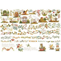 Рисовая карта для декупажа «Декор», 29.7 x 21 см, 20 г/м², ITD Collection
