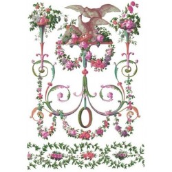 Рисовая карта для декупажа «Декоративная роспись», 29.7 x 21 см, 20 г/м², ITD Collection