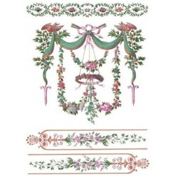 Рисовая карта для декупажа «Декоративная роспись», 29.7 x 21 см, 20 г/м², ITD Collection