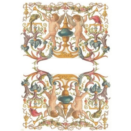 Рисовая карта для декупажа «Декоративная роспись», 29.7 x 21 см, 20 г/м², ITD Collection