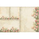 Рисовая карта для декупажа «Цветы на открытке», 29.7 x 21 см, 20 г/м², ITD Collection