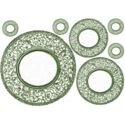 Рисовая карта для декупажа «Тарелки с орнаментом», 29.7 x 21 см, 20 г/м², ITD Collection