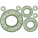 Рисовая карта для декупажа «Тарелки с орнаментом», 29.7 x 21 см, 20 г/м², ITD Collection