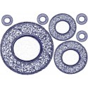 Рисовая карта для декупажа «Тарелки с орнаментом», 29.7 x 21 см, 20 г/м², ITD Collection