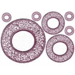 Рисовая карта для декупажа «Тарелки с орнаментом», 29.7 x 21 см, 20 г/м², ITD Collection