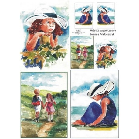 Рисовая карта для декупажа «Joanna Małoszczyk», 29.7 x 21 см, 20 г/м², ITD Collection