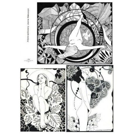 Рисовая карта для декупажа «Joanna Małoszczyk», 29.7 x 21 см, 20 г/м², ITD Collection