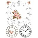 Рисовая карта для декупажа «Циферблат», 29.7 x 21 см, 20 г/м², ITD Collection