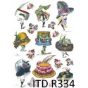 Рисовая карта для декупажа «Шляпы», 29.7 x 21 см, 20 г/м², ITD Collection