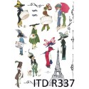 Рисовая карта для декупажа «Парижская мода», 29.7 x 21 см, 20 г/м², ITD Collection