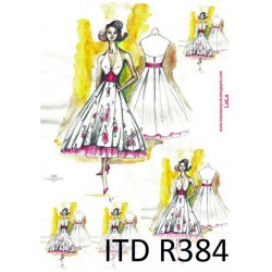 Рисовая карта для декупажа «Модель», 29.7 x 21 см, 20 г/м², ITD Collection