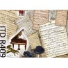 Рисовая карта для декупажа «Ноты», 29.7 x 21 см, 20 г/м², ITD Collection