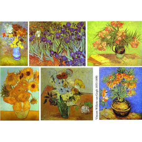 Рисовая карта для декупажа «Vincent Willem van Gogh», 29.7 x 21 см, 20 г/м², ITD Collection