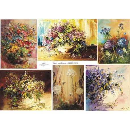 Рисовая карта для декупажа «Alfred Anioł», 29.7 x 21 см, 20 г/м², ITD Collection