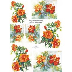 Рисовая карта для декупажа «Joanna Małoszczyk», 29.7 x 21 см, 20 г/м², ITD Collection