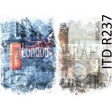 Рисовая карта для декупажа «Лондон-Прага», 29.7 x 21 см, 20 г/м², ITD Collection