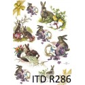 Рисовая карта для декупажа «Пасхальные кролики», 29.7 x 21 см, 20 г/м², ITD Collection