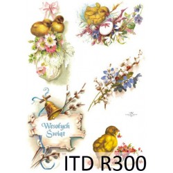 Рисовая карта для декупажа «Пасхальное настроение», 29.7 x 21 см, 20 г/м², ITD Collection