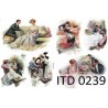 Рисовая карта для декупажа «Ретро рандеву», 29.7 x 21 см, 20 г/м², ITD Collection