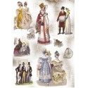 Рисовая карта для декупажа «Мода начала 19 века», 29.7 x 21 см, 20 г/м², ITD Collection