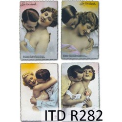Рисовая карта для декупажа «Страсть», 29.7 x 21 см, 20 г/м², ITD Collection