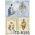 Рисовая карта для декупажа «Рождественские мотивы», 29.7 x 21 см, 20 г/м², ITD Collection