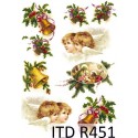 Рисовая карта для декупажа «Рождественские мотивы», 29.7 x 21 см, 20 г/м², ITD Collection