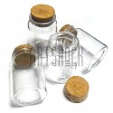 Стеклянная бутылочка с корковой пробкой (диаметр 4.7 см., высота 6.9 см.), REGINA