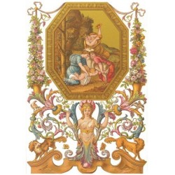 Рисовая карта для декупажа «Орнаменты 17 века», 29.7 x 21 см, 20 г/м², ITD Collection