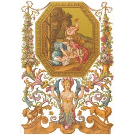 Рисовая карта для декупажа «Орнаменты 17 века», 29.7 x 21 см, 20 г/м², ITD Collection