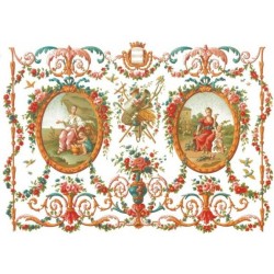Рисовая карта для декупажа «Орнаменты 18 века», 29.7 x 21 см, 20 г/м², ITD Collection