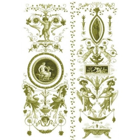 Рисовая карта для декупажа «Узор 18 века», 29.7 x 21 см, 20 г/м², ITD Collection