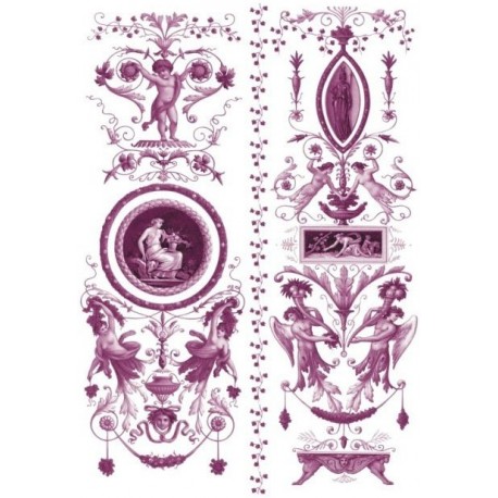 Рисовая карта для декупажа «Узор 18 века», 29.7 x 21 см, 20 г/м², ITD Collection