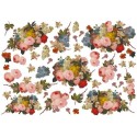 Рисовая карта для декупажа «Букеты», 29.7 x 21 см, 20 г/м², ITD Collection