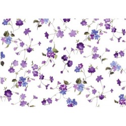 Рисовая карта для декупажа «Фиалки», 29.7 x 21 см, 20 г/м², ITD Collection